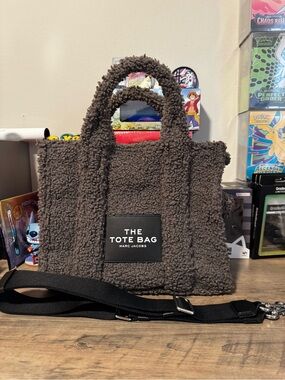 MARC JACOBS Polyester The Teddy Medium Tote Bag M0016740 Gray